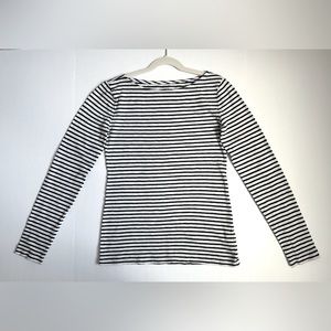 J.Crew Factory Striped Artist Tee Long Sleeve Boatneck Women’s Size XS